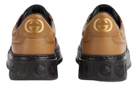 gucci 669582|Gucci GG Embossed Camel Black Men's .